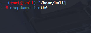 dhcpdump -i eth0