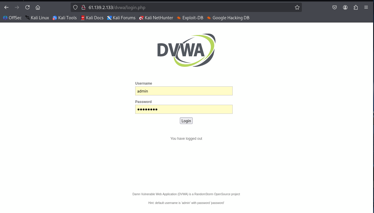 dvwa