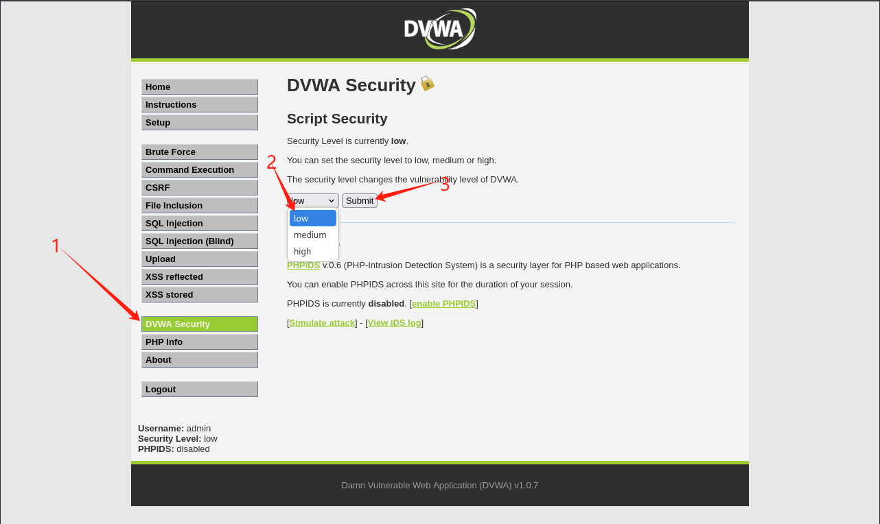 dvwa-level