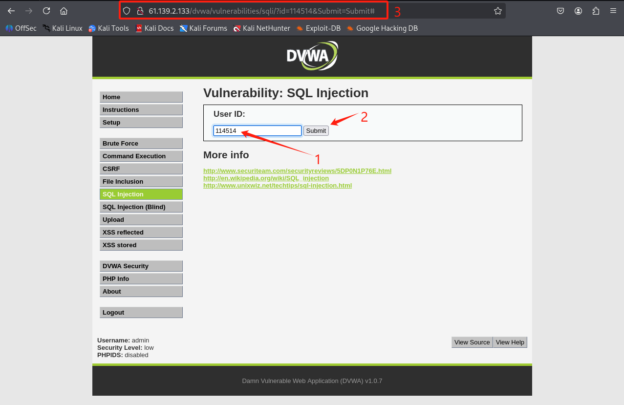 dvwa-sql