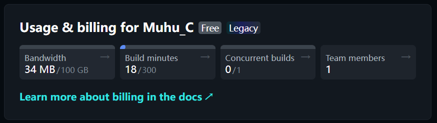 Netlify 使用情况及 Legacy 计划下的限制