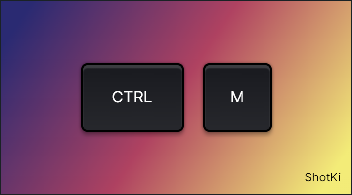 一张图片，Ctrl+M